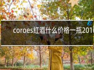 coroes红酒什么价格一瓶2016