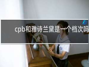 cpb和雅诗兰黛是一个档次吗