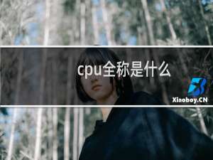 cpu全称是什么（详细介绍cpu）