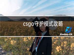 csgo守护模式攻略