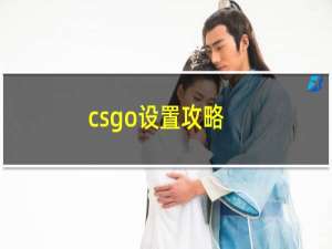 csgo设置攻略