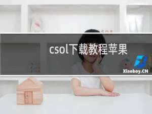 csol下载教程苹果