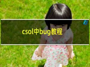 csol中bug教程