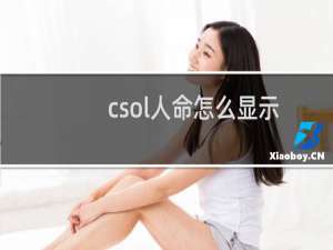 csol人命怎么显示