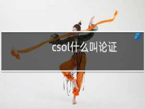 csol什么叫论证