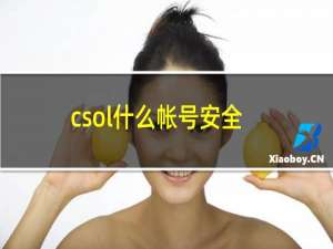 csol什么帐号安全