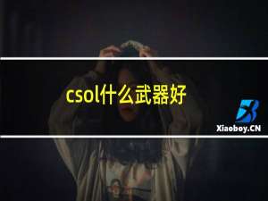 csol什么武器好