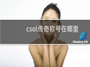 csol传奇称号在哪里