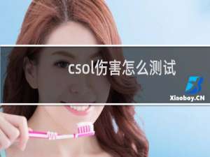csol伤害怎么测试