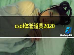 csol体验道具2020