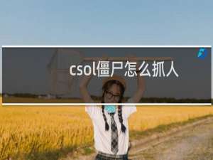 csol僵尸怎么抓人
