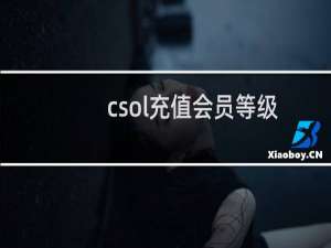 csol充值会员等级