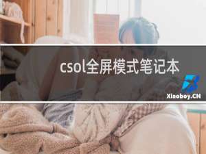 csol全屏模式笔记本