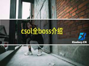 csol全boss介绍