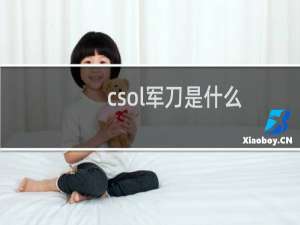 csol军刀是什么