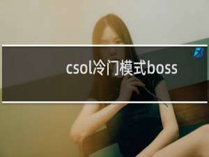 csol冷门模式boss