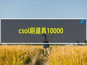 csol刷道具10000