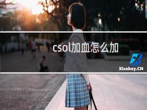 csol加血怎么加