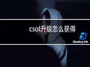 csol升级怎么获得