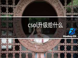 csol升级给什么