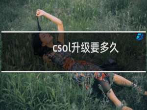 csol升级要多久
