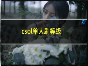 csol单人刷等级