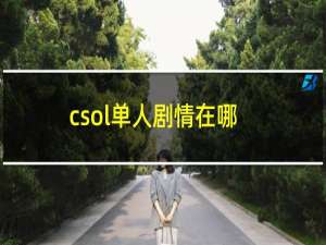 csol单人剧情在哪