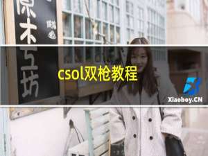 csol双枪教程