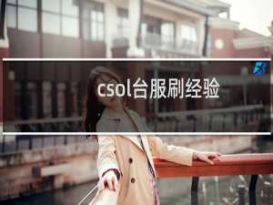 csol台服刷经验
