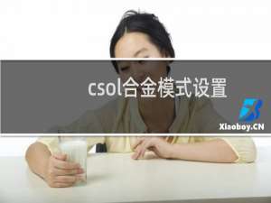 csol合金模式设置