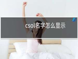 csol名字怎么显示