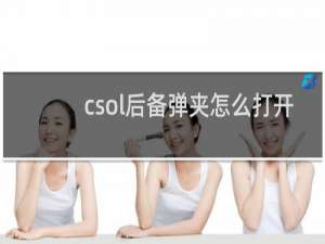 csol后备弹夹怎么打开