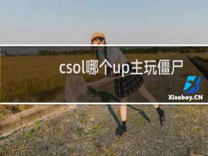 csol哪个up主玩僵尸