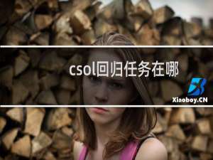 csol回归任务在哪