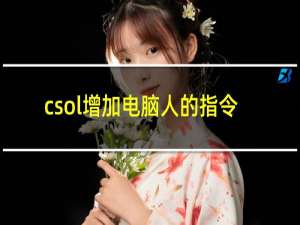 csol增加电脑人的指令