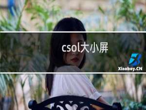 csol大小屏