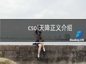 csol天降正义介绍