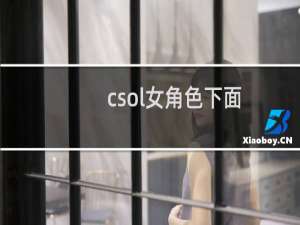 csol女角色下面