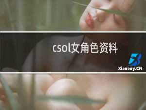 csol女角色资料
