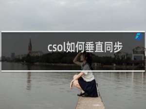 csol如何垂直同步