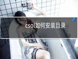 csol如何安装目录