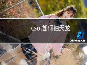 csol如何抽天龙