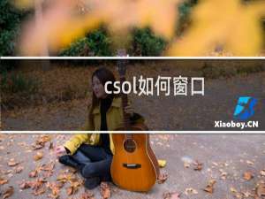 csol如何窗口