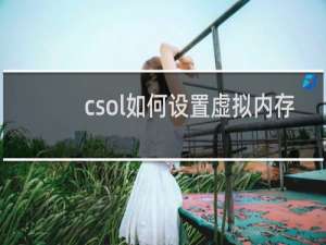 csol如何设置虚拟内存