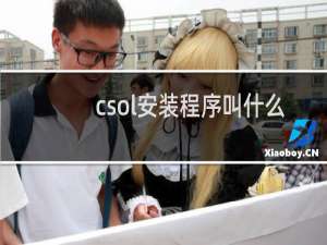 csol安装程序叫什么