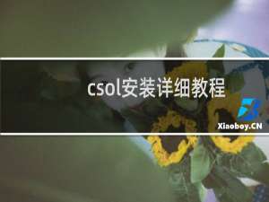 csol安装详细教程