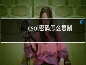 csol密码怎么复制