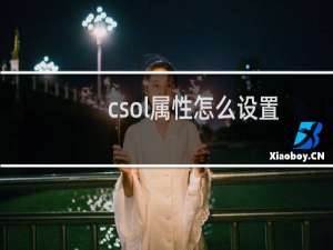 csol属性怎么设置