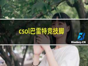 csol巴雷特竞技脚