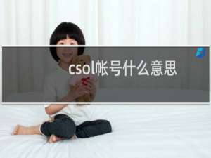 csol帐号什么意思